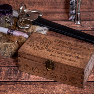 Dungeon master wooden dice box